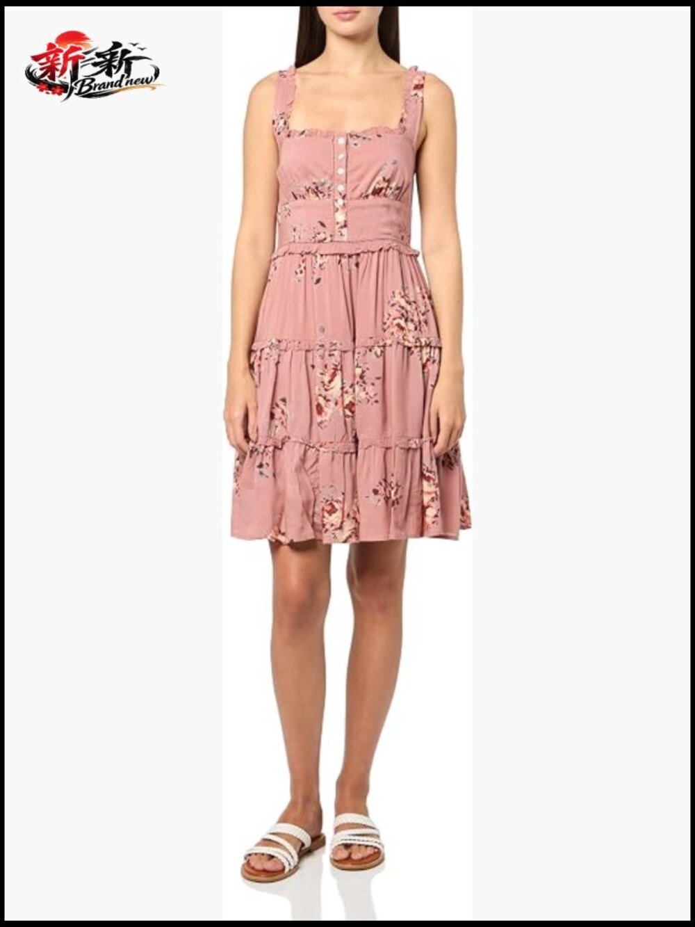 Tiered Ruffle Corset Mini Dress
